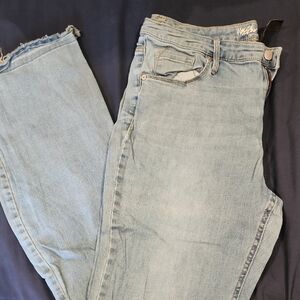 High Waist Light Blue Denim Jeans
